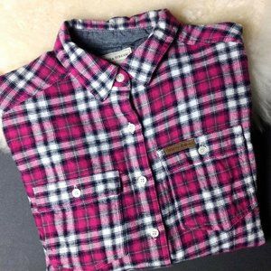 Field & Stream Women's Plaid Flannel  Shirt Medium R2103-250